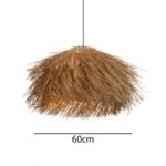 Estilo Japonés Vintage Grass Ratán Lámpara Colgante Luminatura (5)